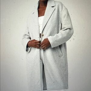 ALO yoga Vip blazer trench coat Heather gray NEW without tags xs